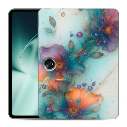 Дизайнерский силиконовый чехол для OnePlus Pad Акварельные цветы