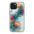 Дизайнерский пластиковый чехол для Iphone 15 Акварельные цветы