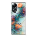 Дизайнерский силиконовый чехол для OPPO A58 4G Акварельные цветы