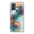 Дизайнерский силиконовый чехол для TCL 30E Акварельные цветы