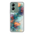 Дизайнерский силиконовый чехол для Vivo Y17s Акварельные цветы