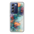 Дизайнерский силиконовый чехол для Vivo V30 Lite Акварельные цветы