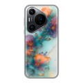 Дизайнерский силиконовый чехол для Huawei Pura 70 Pro Акварельные цветы