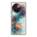 Дизайнерский силиконовый чехол для Vivo V30e Акварельные цветы