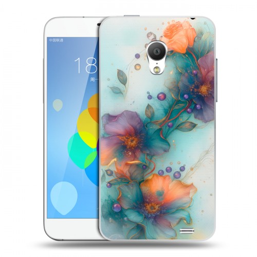 Дизайнерский пластиковый чехол для  Meizu MX3 Акварельные цветы