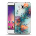 Дизайнерский пластиковый чехол для LG L60 Акварельные цветы