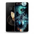 Дизайнерский пластиковый чехол для ZTE Nubia Z17 Волк и луна