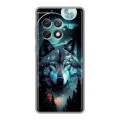 Дизайнерский силиконовый чехол для OnePlus Ace 2 Pro Волк и луна