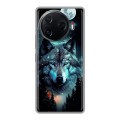 Дизайнерский силиконовый чехол для Tecno Camon 30 Pro 5G Волк и луна