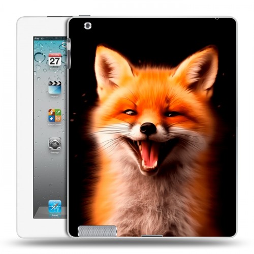 Дизайнерский пластиковый чехол для Ipad 2/3/4 Лиса