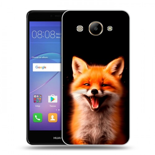 Дизайнерский пластиковый чехол для Huawei Y3 (2017) Лиса