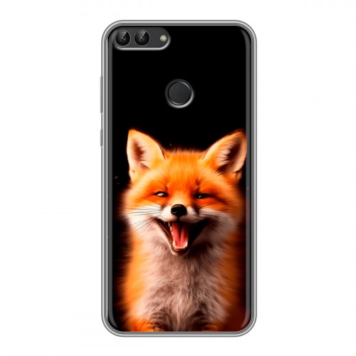 Дизайнерский силиконовый чехол для Huawei P Smart Лиса