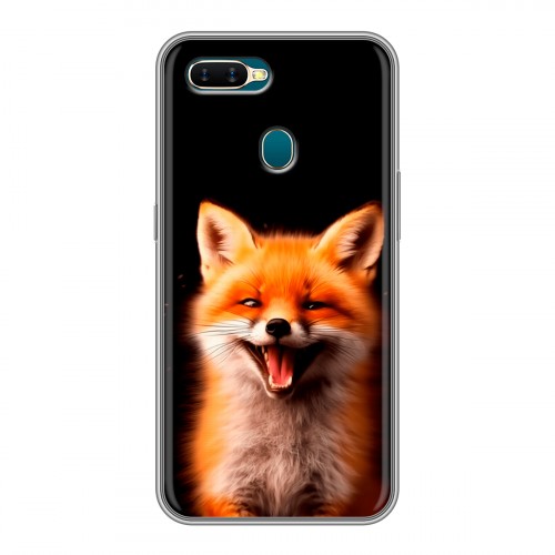 Дизайнерский силиконовый чехол для OPPO AX7 Лиса