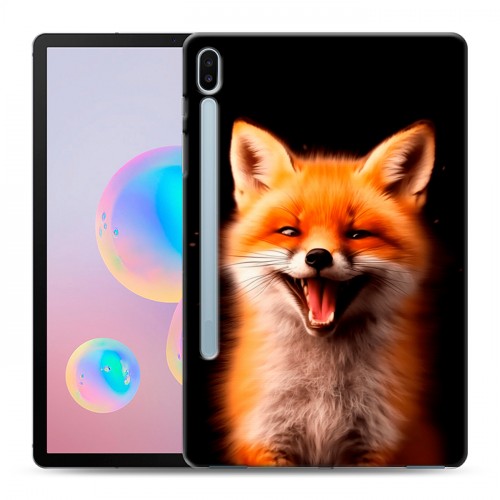 Дизайнерский силиконовый чехол для Samsung Galaxy Tab S6 Лиса