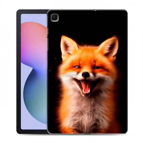 Дизайнерский силиконовый чехол для Samsung Galaxy Tab S6 Lite Лиса