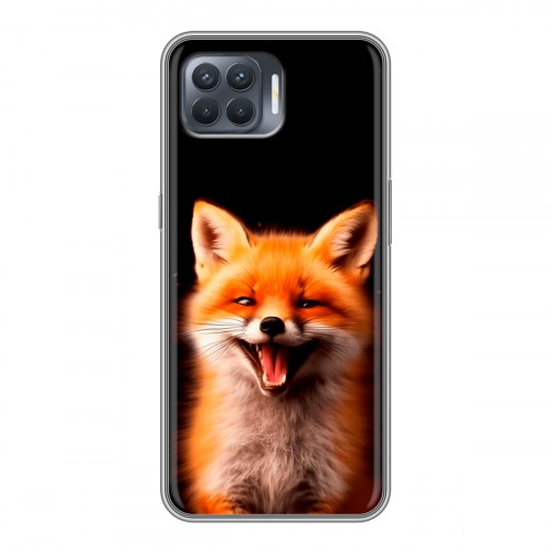 Дизайнерский силиконовый чехол для OPPO Reno4 Lite Лиса