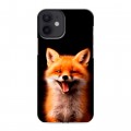 Дизайнерский силиконовый чехол для Iphone 12 Mini Лиса