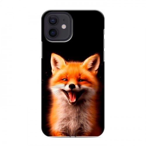 Дизайнерский силиконовый чехол для Iphone 12 Лиса