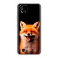 Дизайнерский силиконовый с усиленными углами чехол для Realme C20 Лиса