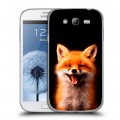 Дизайнерский пластиковый чехол для Samsung Galaxy Grand Лиса
