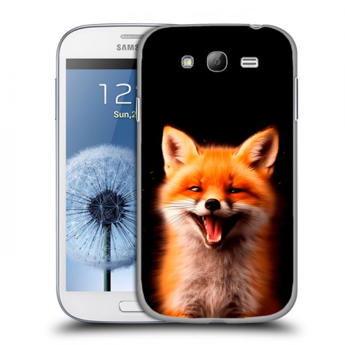 Дизайнерский пластиковый чехол для Samsung Galaxy Grand Лиса
