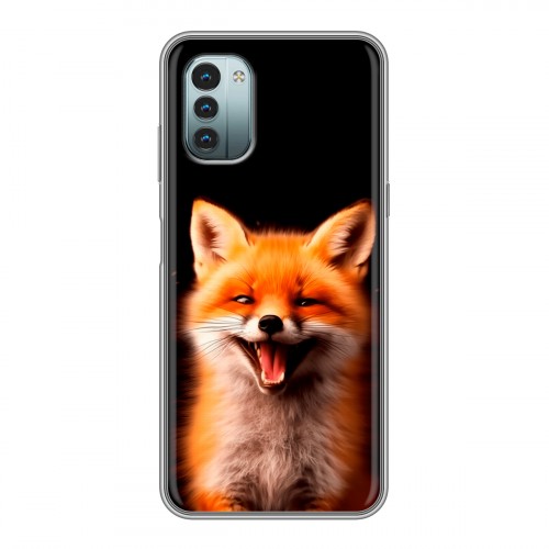 Дизайнерский силиконовый чехол для Nokia G11 Лиса