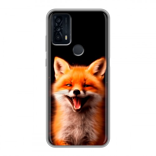 Дизайнерский силиконовый чехол для TCL 20B Лиса