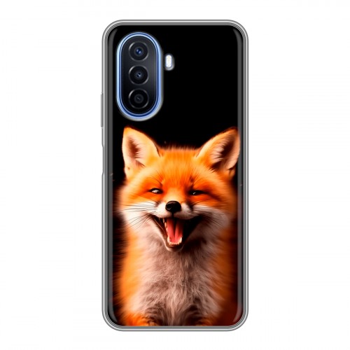 Дизайнерский силиконовый чехол для Huawei Nova Y70 Лиса