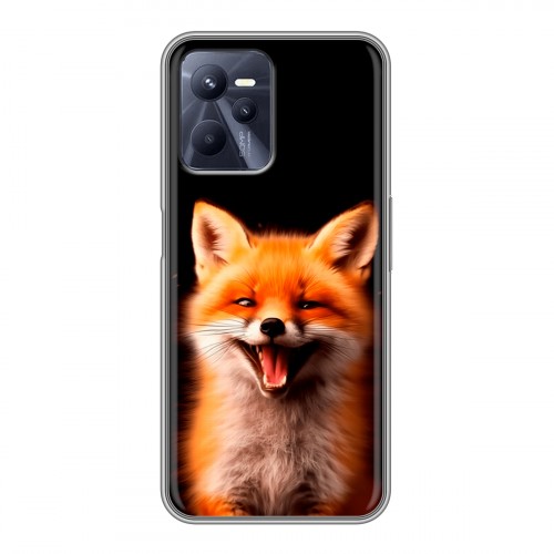 Дизайнерский силиконовый чехол для Realme C35 Лиса