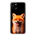 Дизайнерский силиконовый чехол для Iphone 14 Лиса