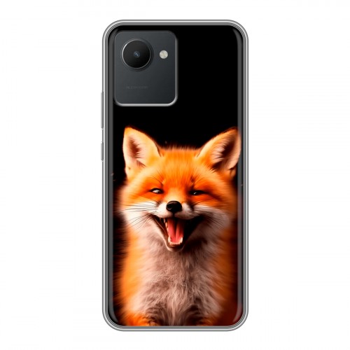 Дизайнерский силиконовый чехол для Realme C30 Лиса