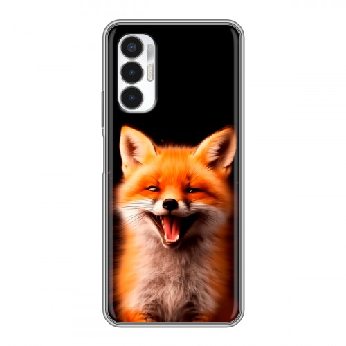 Дизайнерский силиконовый чехол для Tecno Pova 3 Лиса