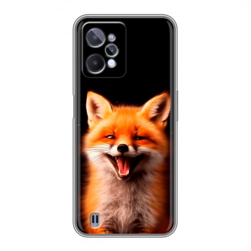 Дизайнерский силиконовый чехол для Realme C31 Лиса