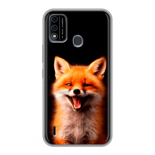 Дизайнерский силиконовый чехол для Itel A48 Лиса