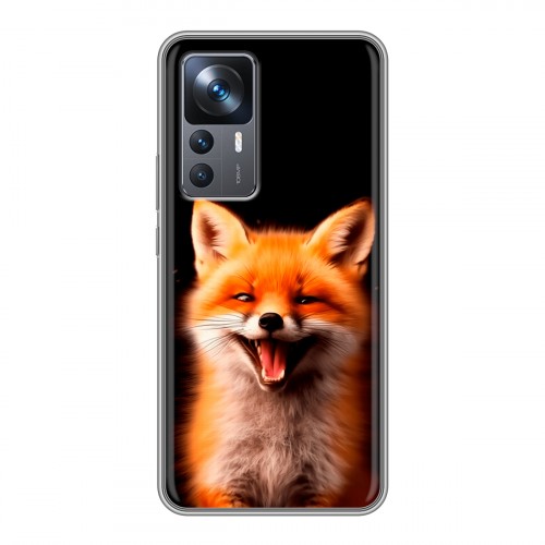 Дизайнерский силиконовый чехол для Xiaomi 12T Лиса
