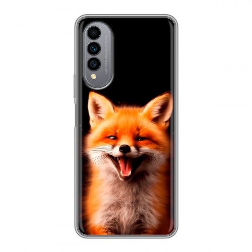 Дизайнерский силиконовый чехол для Wiko T50 Лиса