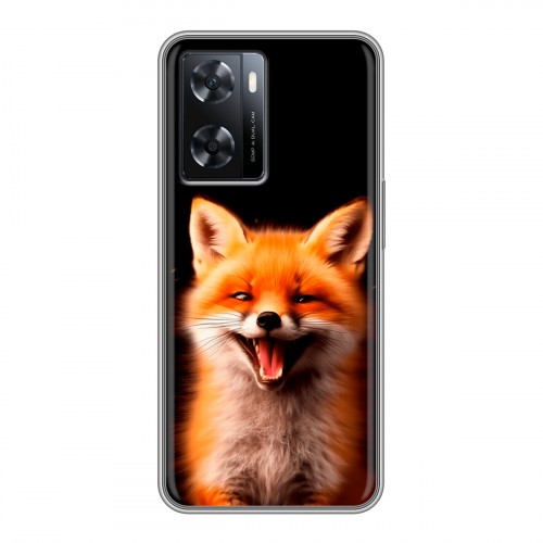 Дизайнерский силиконовый чехол для OPPO A57s Лиса