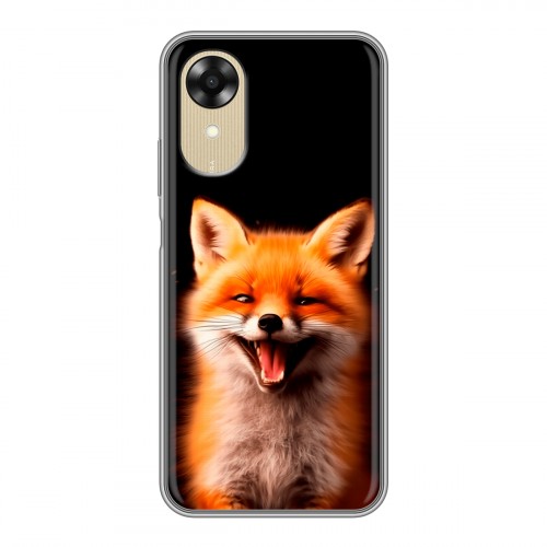 Дизайнерский силиконовый чехол для OPPO A17k Лиса