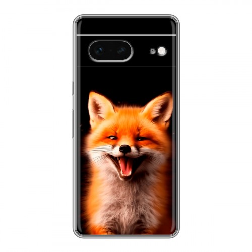 Дизайнерский силиконовый чехол для Google Pixel 7 Лиса