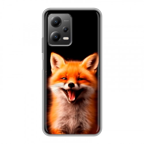 Дизайнерский силиконовый чехол для Xiaomi Poco X5 Лиса