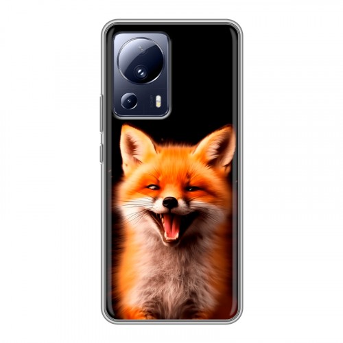 Дизайнерский силиконовый чехол для Xiaomi 13 Lite Лиса