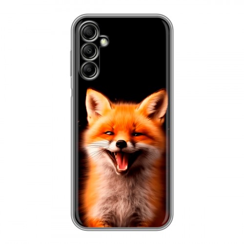 Дизайнерский силиконовый чехол для Samsung Galaxy A14 Лиса