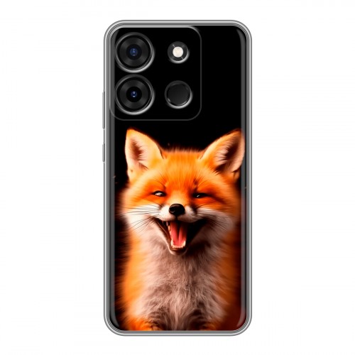 Дизайнерский силиконовый чехол для Infinix Smart 7 Лиса