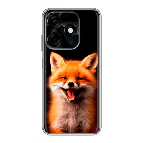 Дизайнерский силиконовый чехол для Tecno Spark 10C Лиса