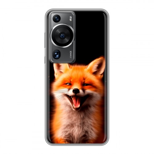Дизайнерский силиконовый чехол для Huawei P60 Лиса