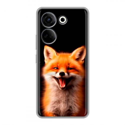 Дизайнерский силиконовый чехол для Tecno Camon 20 Лиса