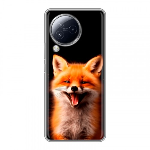 Дизайнерский силиконовый чехол для Xiaomi Civi 3 Лиса