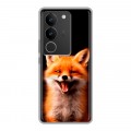 Дизайнерский силиконовый с усиленными углами чехол для Vivo V29 Лиса