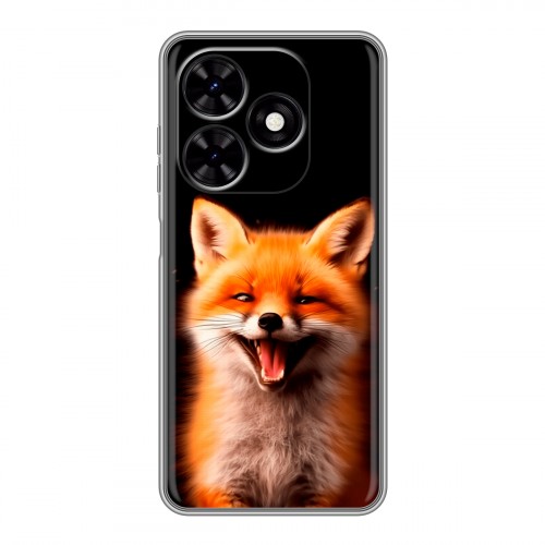 Дизайнерский силиконовый чехол для Tecno Spark Go 2024 Лиса
