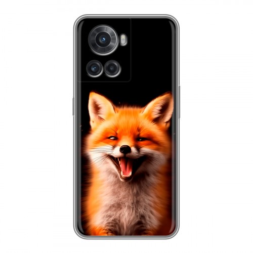 Дизайнерский силиконовый чехол для OnePlus Ace Лиса